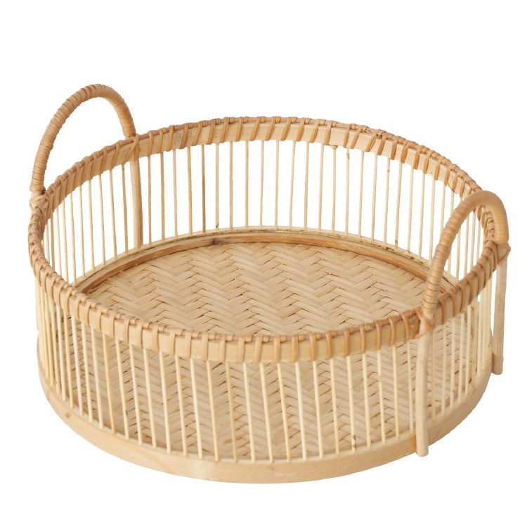 ROUND BAMBOO LEKIKA TRAY