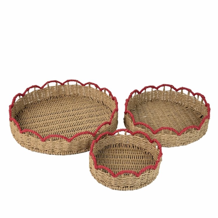 SCALLOPED RIM TRY RND- LG