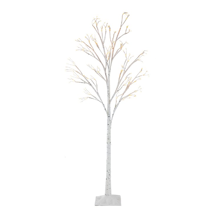 TREE W/LIGHTS-WHITE