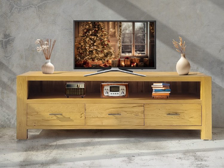 BALIKPAPAN TV CABINET WITH 3 DRAWERS