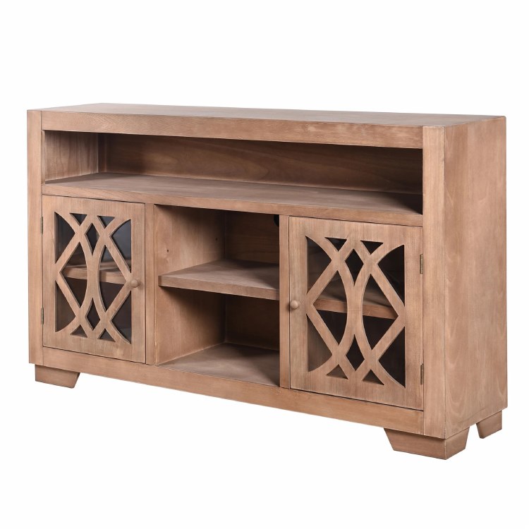 SADDLE 2 DOOR TV STAND-SAND