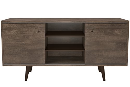 UNIQUE WOOD TV UNIT- BROWN