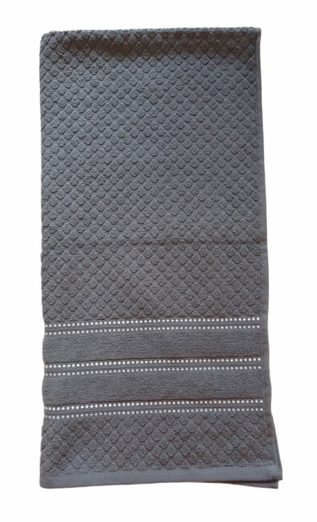 AMBIANCE BATH TOWEL-CHARCOAL