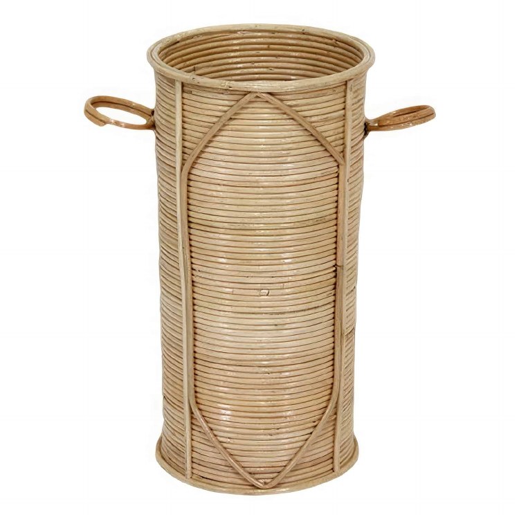 RATTAN UMBRELLA STAND W/HANDLES