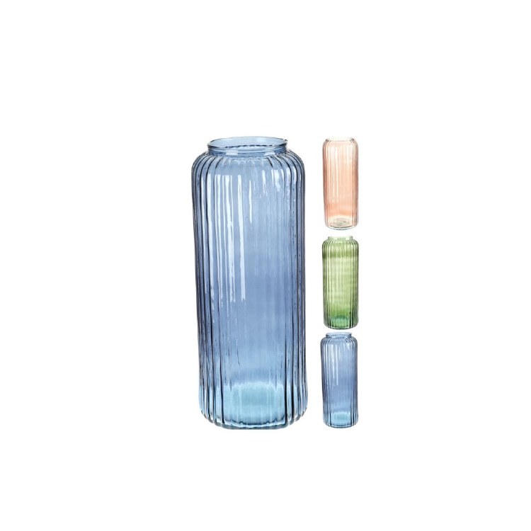 STRIPE GLASS VASE