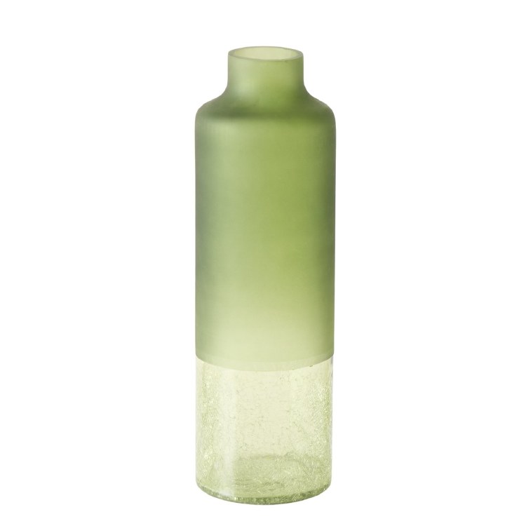 MEREDITH GLASS VASE - GREEN
