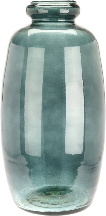 RECYCLED GLASS VASE-GREY