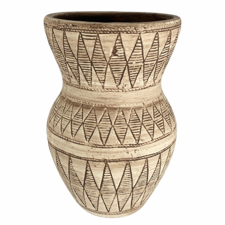 TRIBAL BROWN VASE