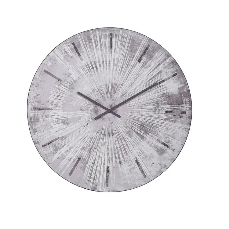 GREY STAR WALL CLOCK