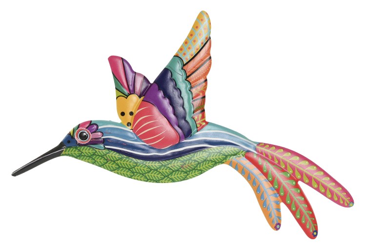 METAL HUMMING BIRD WALL DECOR