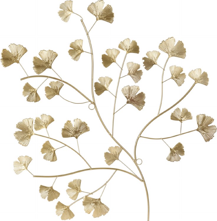 LEAF WALL DECOR-GOLD-LARGE