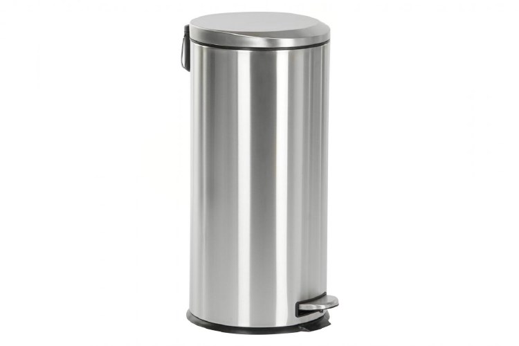 CHROME PEDAL WASTE BIN