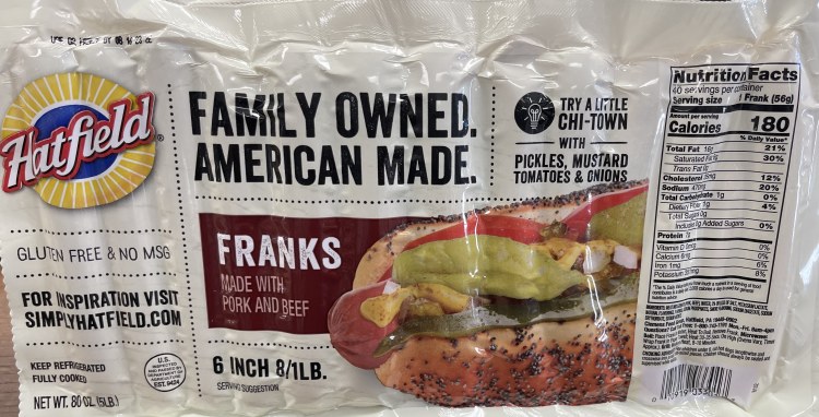 Hatfield Hot Dog 5 Lb