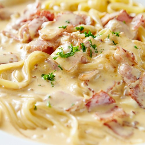 Pasta Carbonara Half Tray