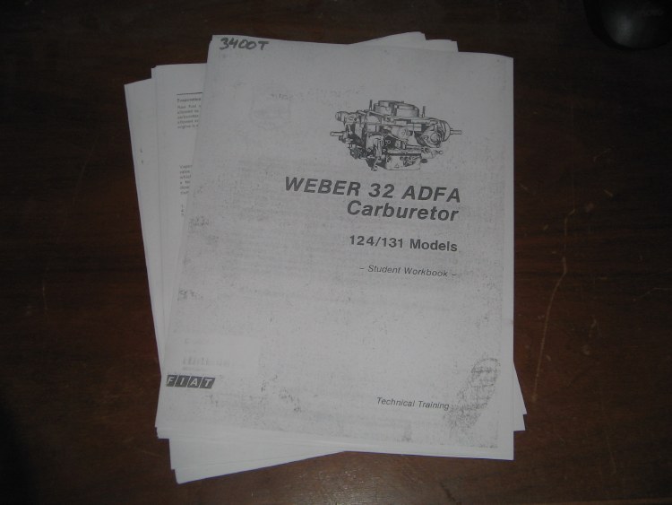 WEBER 32 ADFA TRAINING, COPY