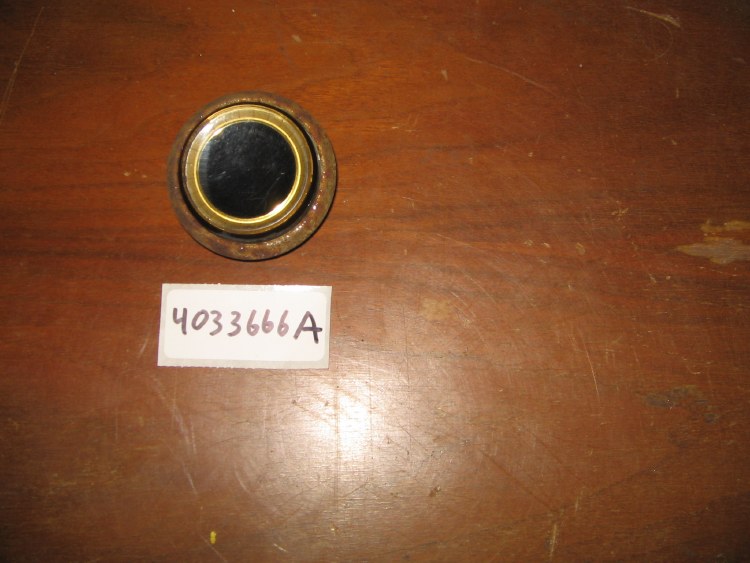 BLACK AND GOLD HORN BUTTON