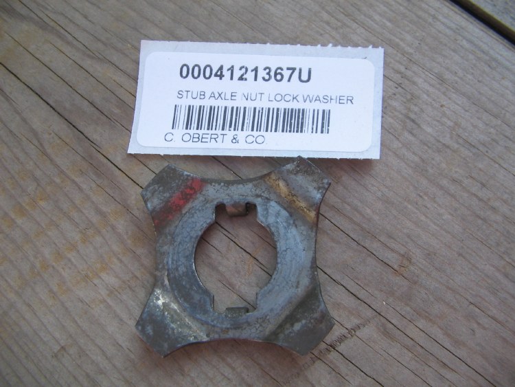 STUB AXLE NUT LOCK WASHER