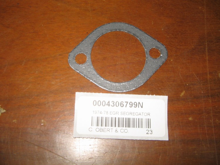1974-78 EGR SEGREGATOR GASKET