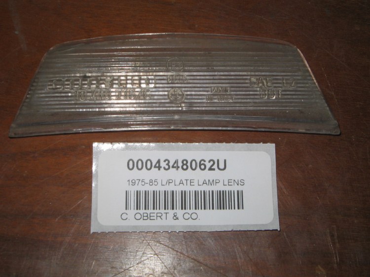 1975-85 L/PLATE LAMP LENS