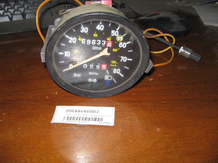 1980 USA 85 MPH SPEEDOMETER
