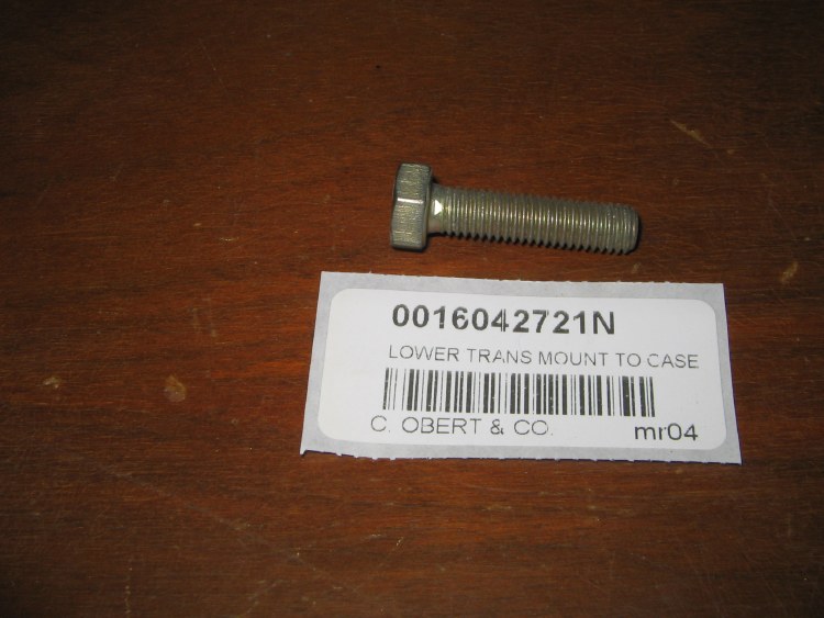LOWER TRANS MOUNT TO CASE BOLT