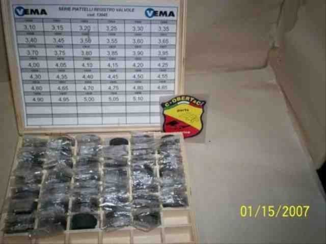 OHC VALVE SHIM SET IN BOX