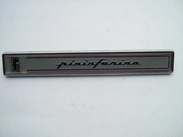 "PININFARINA" LETTERING