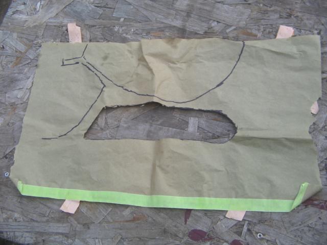 PATTERN TO CUT LAMP HOLE
