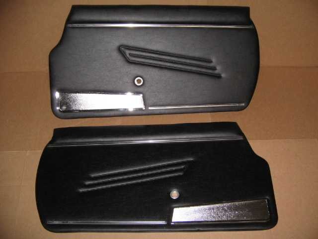 1967-78 BLACK DOOR PANEL PAIR