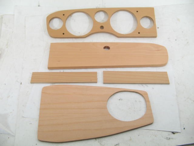 5 PIECE NATURAL WOOD DASH KIT