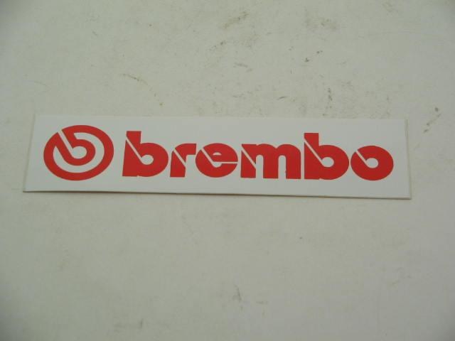 BREMBO STICKER RED ON WHITE