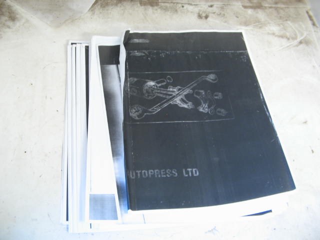 1966-70 WORKSHOP MANUAL, COPY