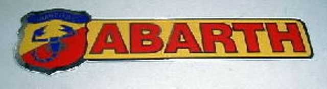 ABARTH SHIELD & SCRIPT STICKER