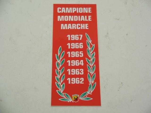 CAMPIONE MONDIALE STICKER