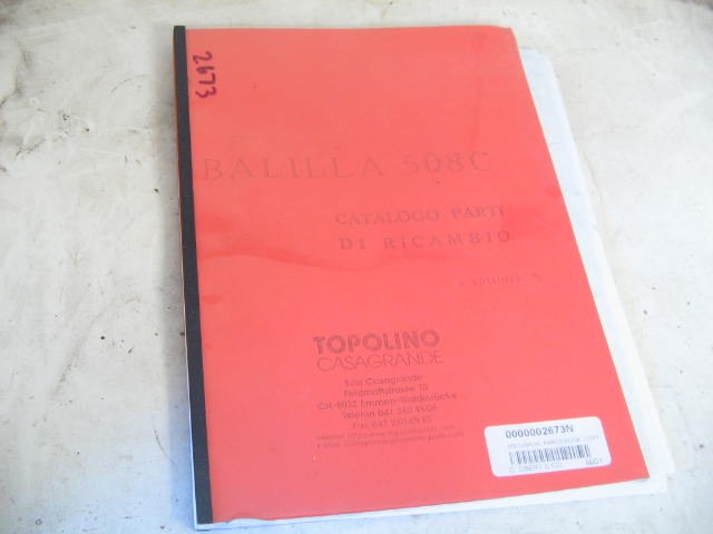 MECHANICAL PARTS BOOK, COPY