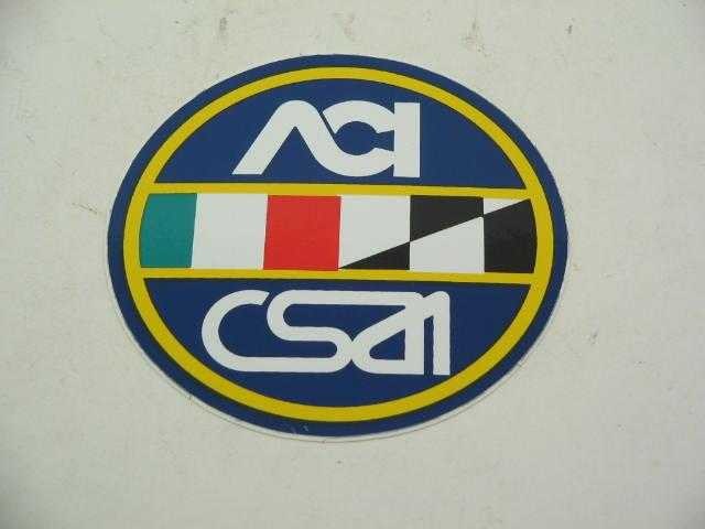 AUTO CLUB ITALIA CSAI STICKER