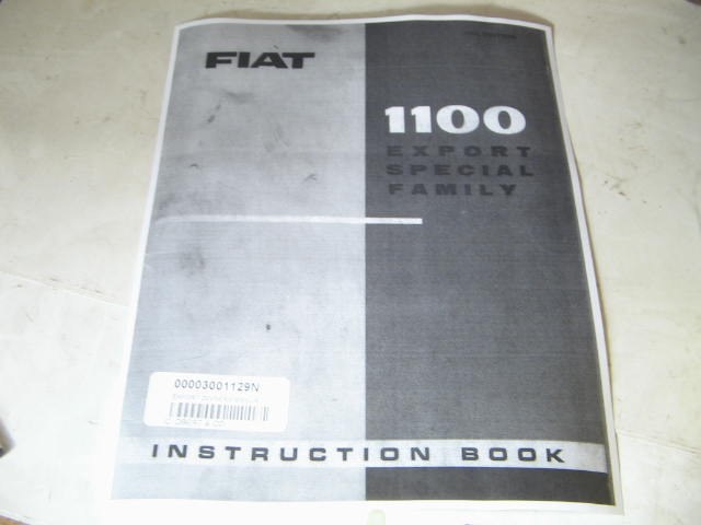 EXPORT OWNERS MANUAL, COPY