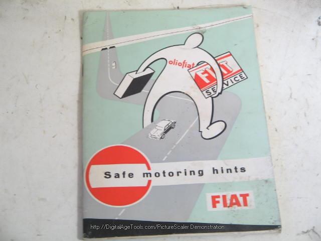 FIAT SAFE MOTORING HINTS, COPY