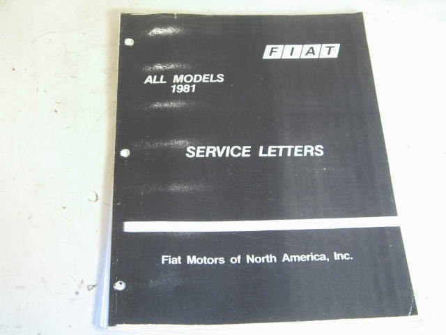 1981 SERVICE LETTERS, COPY