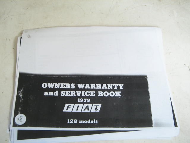 WARRANTY & SERVICE BOOK, COPY