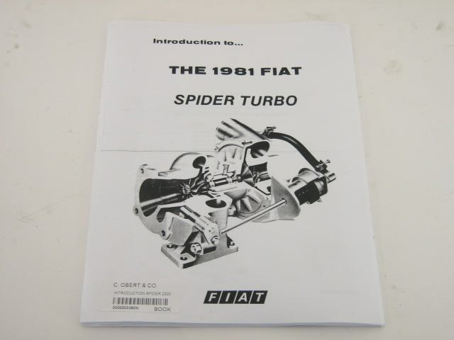 INTRODUCTION SPIDER 2000 TURBO