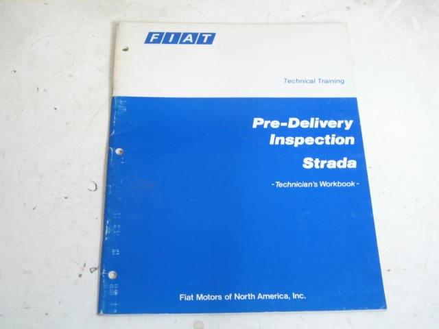 PRE-DELIVERY WORKBOOK, COPY