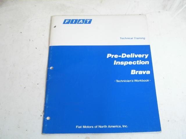 PRE-DELIVERY WOOKBOOK, COPY