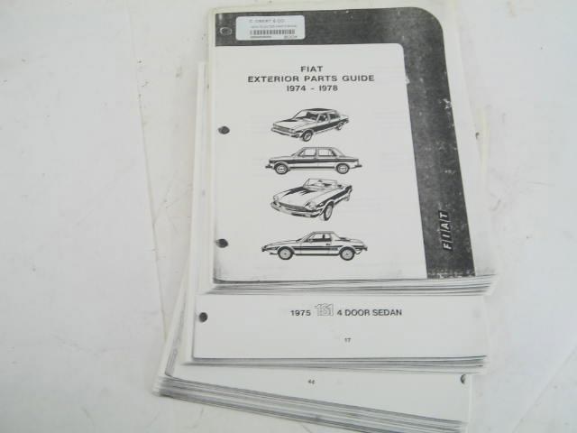 1974-78 OUTER PARTS BOOK, COPY