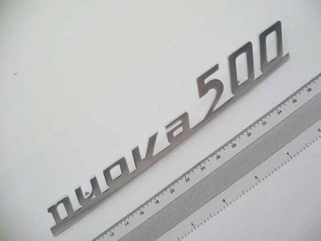 ALLOY "nuova 500" REAR EMBLEM