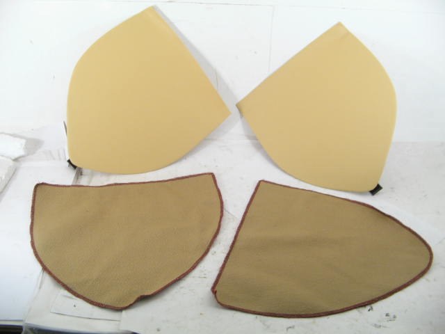 BEIGE REAR WHEEL COVER PAIR