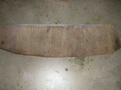 BEIGE COVER UNDER REAR WINDOW