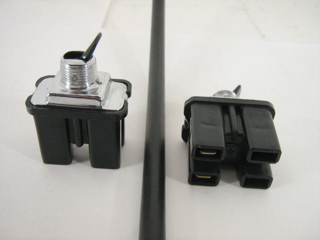 2 SPADE TERMINAL BLACK SWITCH