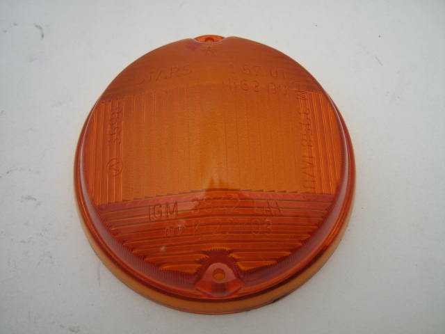 AMBER ROUND PARKING LAMP LENS