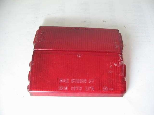 1968-69 RIGHT STOP LAMP LENS
